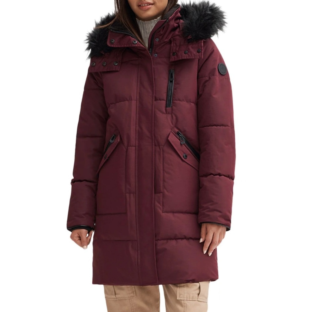 NOIZE Parka with Faux Fur Hood